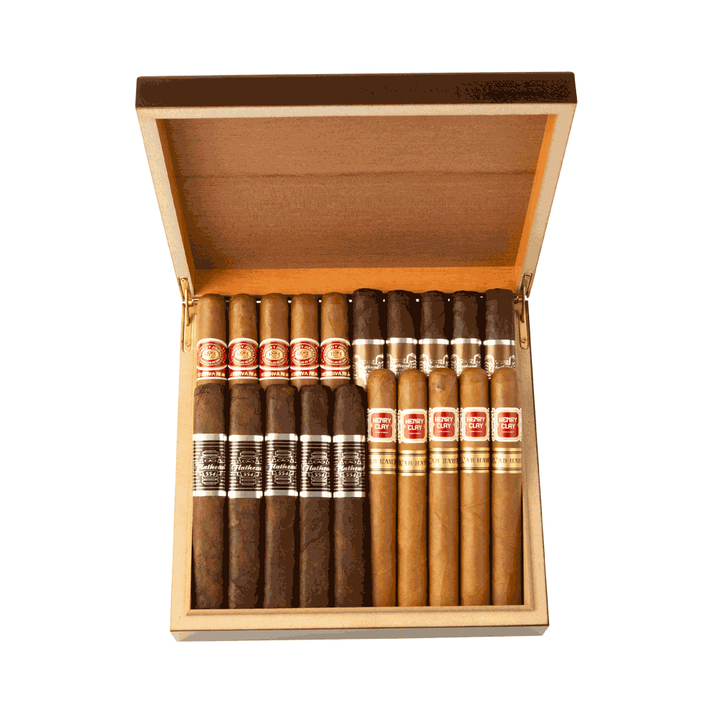 Top Choice 20 Cigar Sampler + Humidor, , cigars